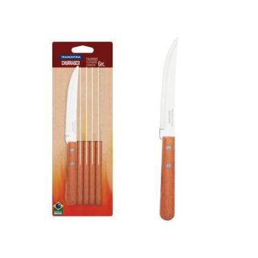 Imagem de Conjunto de Facas para Churrasco Tramontina Dynamic Natural 6 Peças