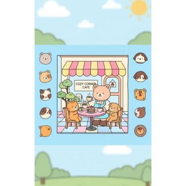 Imagem de Livro Colorir Kids A5 50 Folhas Capa Dura Ursinho Azul - Congratulatio