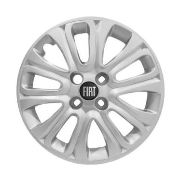 Imagem de Calota aro 15 Fiat Punto 2015/2016 prata emblema resinado - GFM