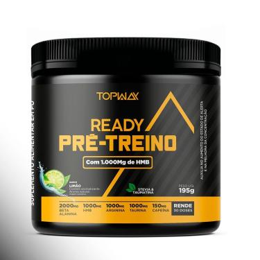 Imagem de Pré Treino Ready Com Hmb E Cafeína 195G Sabor Limão Topway-Unissex