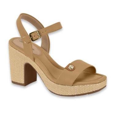 Imagem de Sandalia Feminina Modare Salto Alto Meia Pata Conforto Casual Festa Tr