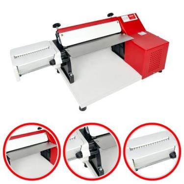 Imagem de Cilindro Elétrico Cortador Massas Máquina Fazer Macarrão Malta Laminad