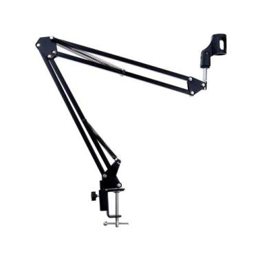 Imagem de Suporte Braço Articulado Microfone Mesa Condensador Cor:Preto - Lojas 