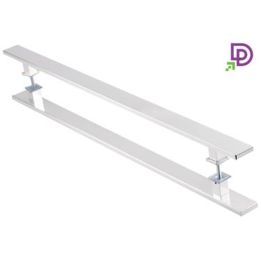 Imagem de Puxador Porta Duplo Em Alumínio 40 Cm Modelo Flat Aluminum