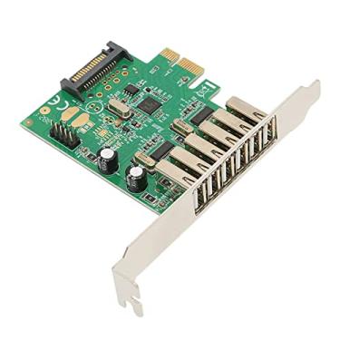 Imagem de PCIE para placa de expansão USB 6 portas, 480Mbps USB2.0 PCI Express placa de expansão PCI Express placa USB para PC de mesa, para 10, 8.1, 8, 7, XP, Vista