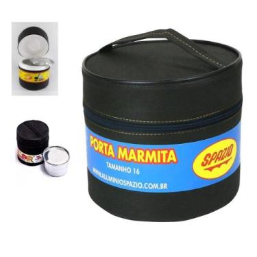 Imagem de Porta Marmita Termica Kit Completo Marmitex Marmiteira Aluminio Isopor