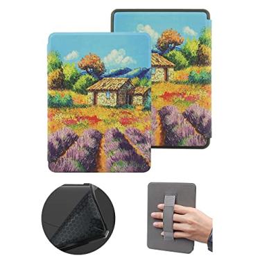 Imagem de Capa macia apenas para Kindle 11ª geração 2022, capa protetora com alça de mão e despertar/hibernar automático, capa à prova d'água não adequada para Kindle de 11ª geração Paperwhite