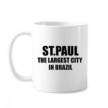 Imagem de ST.Paul Caneca A Maior Cidade do Brasil Cerâmica Café Porcelana Utensílios de Mesa