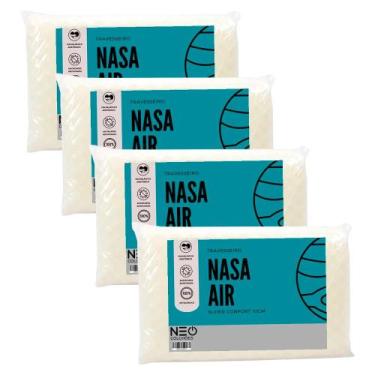 Imagem de Kit 4 Travesseiros Nasa Air - Neo Colchões