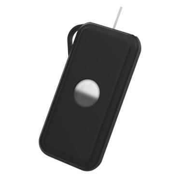 Imagem de AJKTHGE Capa de silicone Vision Pro – Suporte de bateria conveniente com estojo de transporte e acessórios, proteção eficaz Bateria Vision Pro no trabalho, jogos, viagens (preto)