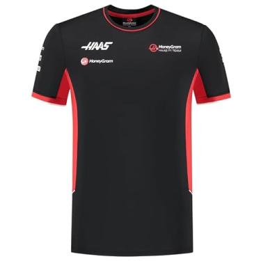 Imagem de CMC Motorsports Camiseta justa Haas Racing F1 2024 Team, Preto, GG