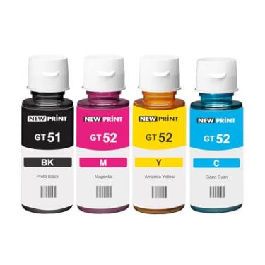Imagem de Kit 4x Tinta Compatível Para Hp Smart Tank 584 583 724 754 794 GT51 GT52 GT53