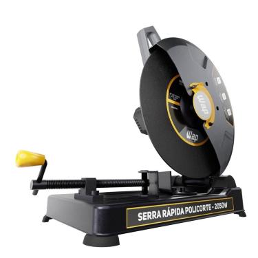 Imagem de Serra Policorte de Bancada Profissional 2050w Disco 355mm Cortar Ferro Metal Aço Wap Wf Sp01 127v