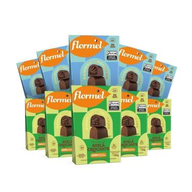 Imagem de Bombons Com Creme De Avelã Sortidos - 10 Pouches Com 60G Cada-Unissex