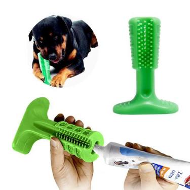 Imagem de Escova Dentes Mordedor Grande Canino Limpeza Bucal Cachorro Cao Pet Ta