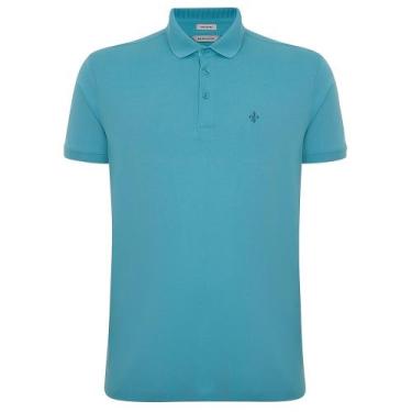 Imagem de Camisa Polo Dudalina Ultrasoft Pima OU24 Azul Masculino, GG