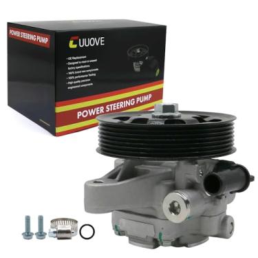 Imagem de Cuuove Bomba de direção hidráulica 21-5341 com polia serve para Honda Accord EX/LX/DX/SE 2,4L 2003 2004 2005, conjunto de bomba auxiliar de potência de qualidade OE 96-5341, 56110-RAA-A01
