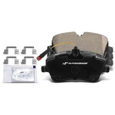 Imagem de A-Premium Conjunto de pastilhas de freio a disco de cerâmica compatível com modelos selecionados Maserati e Mercedes-Benz - Quattroporte, W203 C230/C240/C280/C320/C350, C208 CLK320, C209 CLK320 CLK350