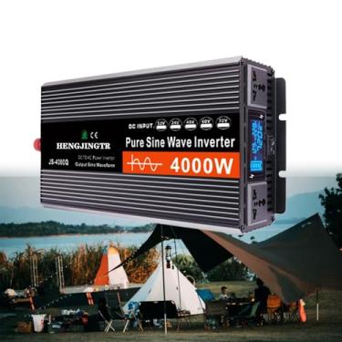 Imagem de 12V 24V 48V 60V 72V DC a 110V/120V Inversor de carro puro Conversor de onda senoidal pura 4000W Transformador de tensão de energia solar de energia 50Hz/60Hz,24V to 230V