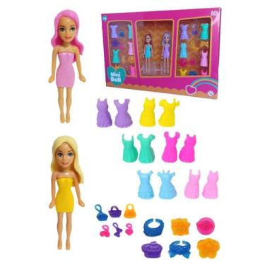 Imagem de Kit 2 Bonecas Lindabell Sweet Troca De Roupa E Acessórios - Ark Toys