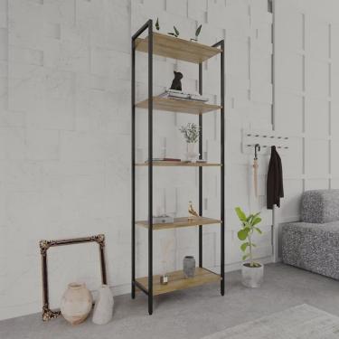 Imagem de Estante para Livros Industrial Aço Multiuso 5 Prateleiras 187cmx60cmx30cm Active Yescasa
