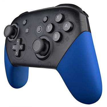 Imagem de Cabo de substituição eXtremeRate para controle Nintendo Switch Pro, capa de mão DIY para Nintendo Switch Pro – controle não incluído, Azul