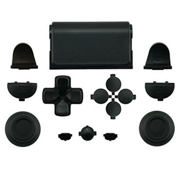 Imagem de WPS Touch Pad Thumbsticks Dpad Home conjunto completo de peças de substituição para PS4 PlayStation 4 Dualshock 4 Controller Shell (para controladores GEN 1), Preto