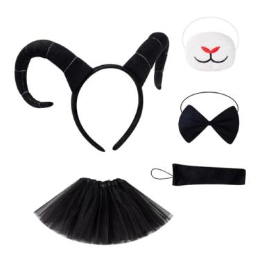 Imagem de Colaxi Chifres Headband Tema Festa Fantasia de Halloween para Carnaval Máscara de Halloween, Preto