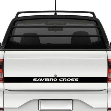 Imagem de Faixa Tampa Traseira Saveiro Cross G5 - G6 Preto