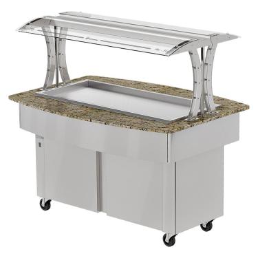 Imagem de Buffet Refrigerado Gastromaq Linha Gfly Granito Amarelo 8 Cubas 127v Btr 8 Gfly