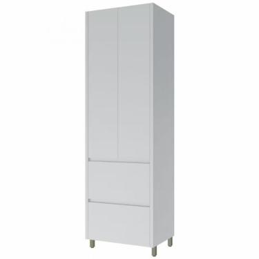 Imagem de 1 Paneleiro Nesher Rainha Em Mdf 15mm 2 Portas 2 Gav 3 Prat Branco