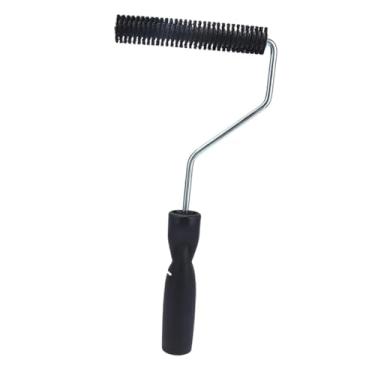 Imagem de IEUDNS Rolo de fibra de vidro, ferramenta de remoção de bolhas, manual, rolo de bolhas portátil multiuso para banheira, chuveiro, barco, reparo, casa, ao ar, Cabeça 28mmx150mm