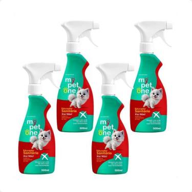 Imagem de Kit 4 Educador Sanitário Xixi Não Mypetone - 500mL