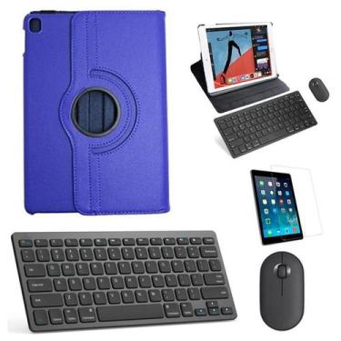 Imagem de Capa Smart Azul Tecl Mouse Preto Pel - iPad Air 5 10,9" 2022 - Skin Za