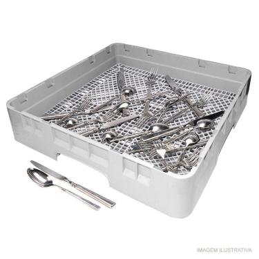 Imagem de Escorredor de Talheres 50x10 cm Cinza Cambro