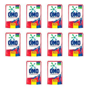 Imagem de Kit 10 Sabão Líquido Omo Lavagem Perfeita 900ml Cada