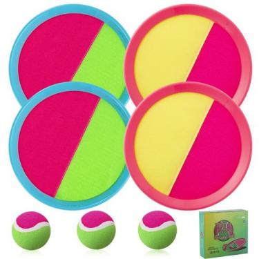 Imagem de Conjunto Toss and Catch Ball Bufeeaye Beach Games para crianças de 4 a