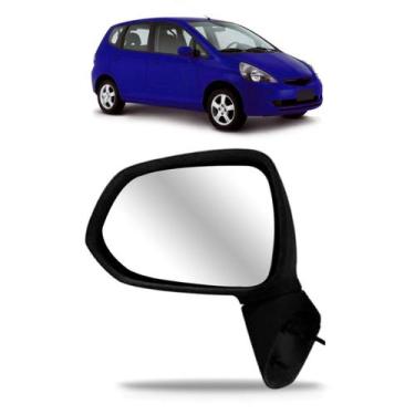Imagem de Retrovisor Fit 2003 2004 2005 2006 2007 2008 Fixo - RETROVEX, Esquerdo