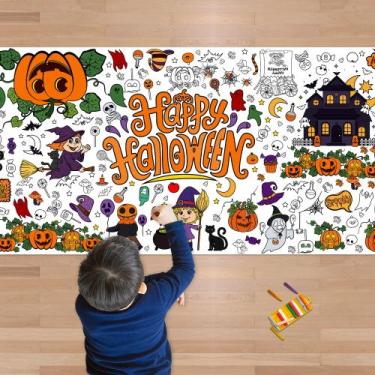 Imagem de Pôster para colorir/toalha de mesa OHOME Halloween 80x180cm Kids