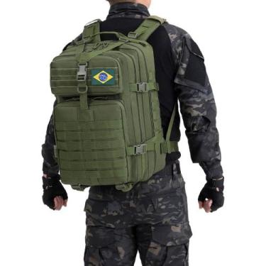 Imagem de Mochila Reforçada Impermeavel Tática Militar 50L Viagem Academia Espor