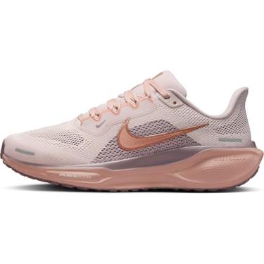 Imagem de Nike Tênis feminino Pegasus 41, Vermelho silte/ouro rosa metálico/rosa partícula/cinza acinzentado, 39