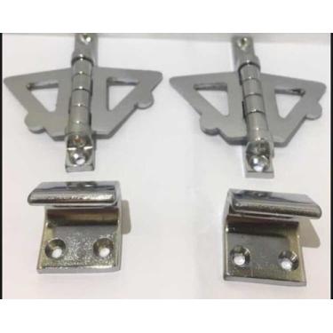 Imagem de Kit P Janela Borboleta E Levantador + Trinco Cromado Isero - comercial