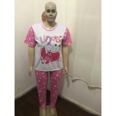 Imagem de Pijama manga curta plus size - Favoritamodaplussize 
