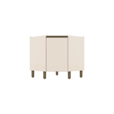 Imagem de Balcão Canto Oblíquo 1 Porta Connect Henn Off White