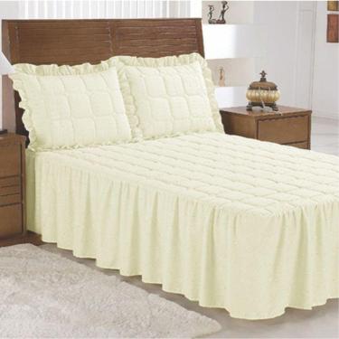 Imagem de Presente Dia Das Mães Colcha Lese Casal Padrão 05 Peças - Palha