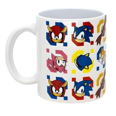 Imagem de Zona Criativa - Caneca Pop – Sonic Amigos Faces – 350ml | Porcelana Colorida, Ideal para Presentear, Decorar ou Usar no Dia a Dia – Perfeita para fãs