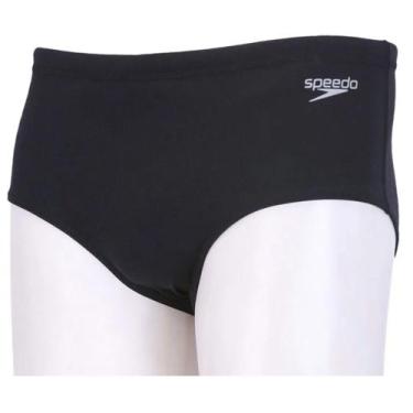 Imagem de Sunga de banho speedo acquaplus helanca 12cm natação original, P, Pret