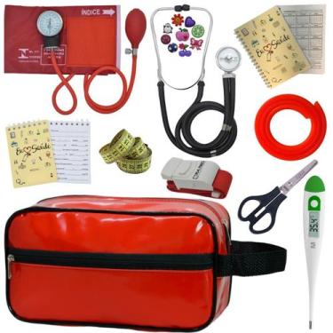 Imagem de Kit Enfermagem Profissional Glicose Estagio Saude Completo - PREMIUM, 