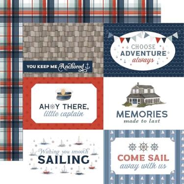 Imagem de Echo Park Paper Seashore: 6x4 Cartões de diário 12x12 papel estampado, vários