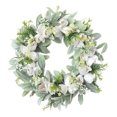 Imagem de Baoblaze Guirlanda Artificial para Porta de Entrada, Primavera/verão, Reutilizável E Criativa para Pendurar.